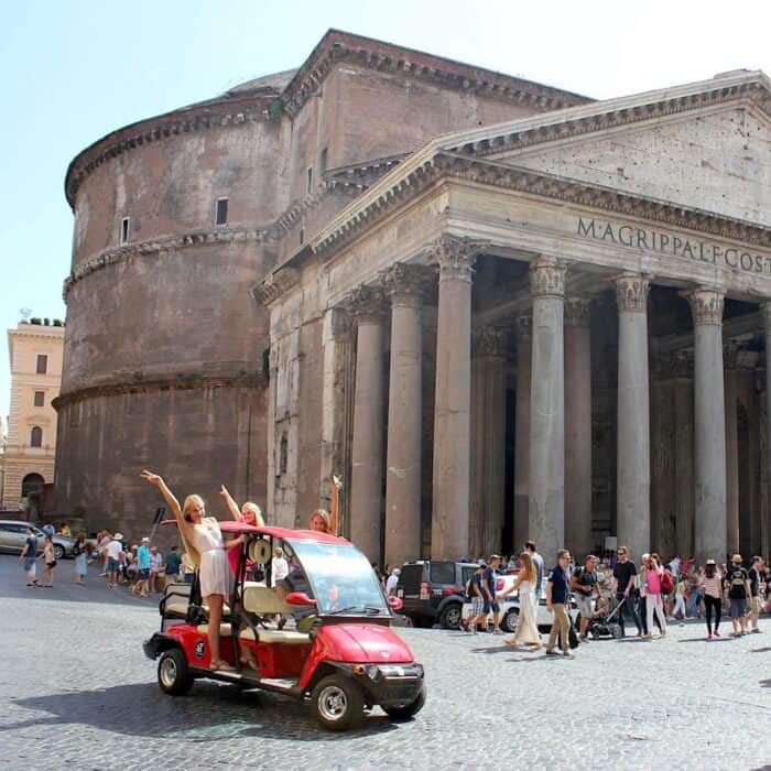 Hills of Ancient Rome golf-cart tour: take part in a 3-hour private customized golf-cart tour of Rome's most famous hills and ancient monuments.
