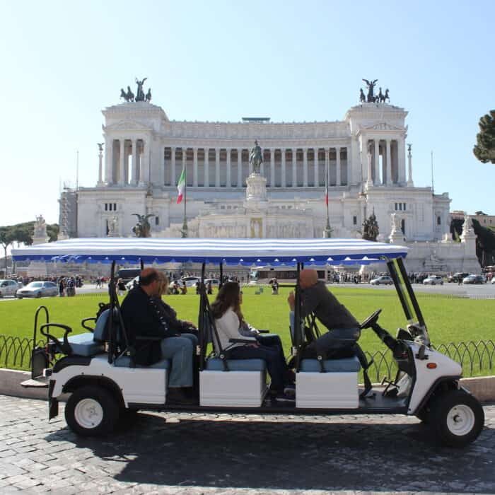 Hills of Ancient Rome golf-cart tour: take part in a 3-hour private customized golf-cart tour of Rome's most famous hills and ancient monuments.