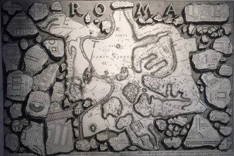 A Newly Discovered Piece of Ancient Map of Rome On Display