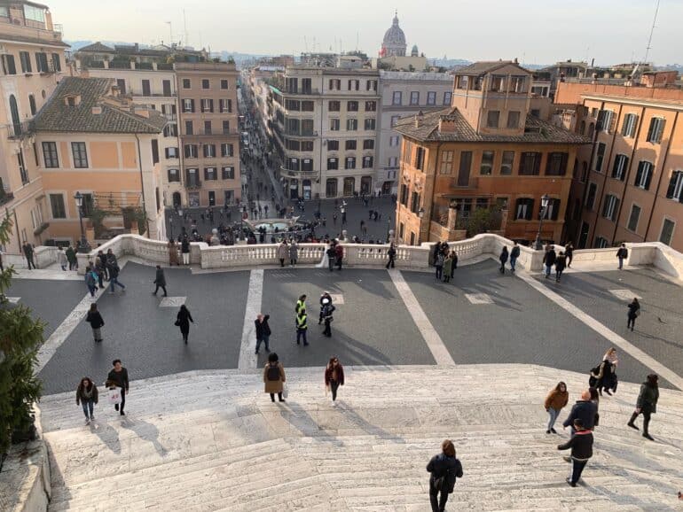 view from trinita dei monti